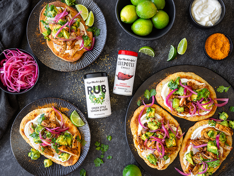 Chipotle Chicken Flatbreads